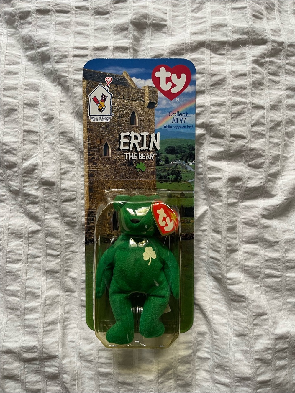 McDonald’s 1999 Ty Teenie Beanie Babies International Bears Complete Set (4) - Picture 3 of 10
